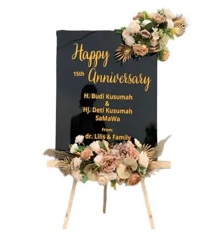 Papan Bunga Akrilik Duwet