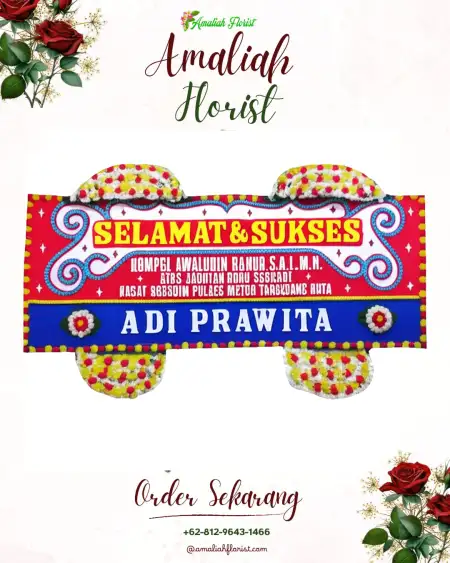 Papan Bunga Ucapan Selamat Duwet
